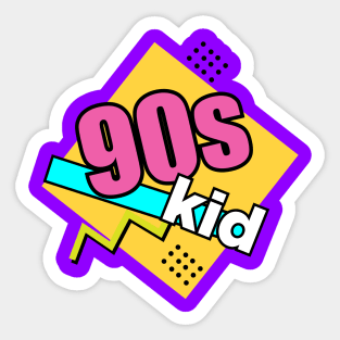 90s kid retro funny quotes Sticker